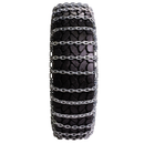 pewag 10mm, Square Link, Double Spaced Ladder Pattern Tire Chains without Cams - for Heavy Equipment - Pair - USA2636S 10mm DS