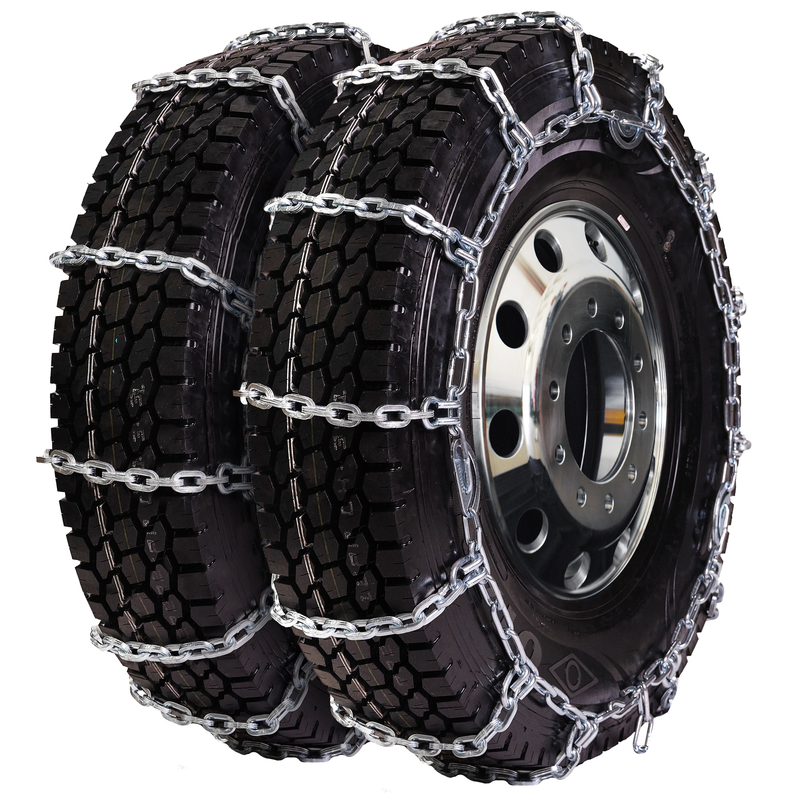 pewag 8.2mm, starWave, Ladder Pattern Tire Chains without Cams - Duals - for Heavy Truck - Pair - USA4448S 8.2MM
