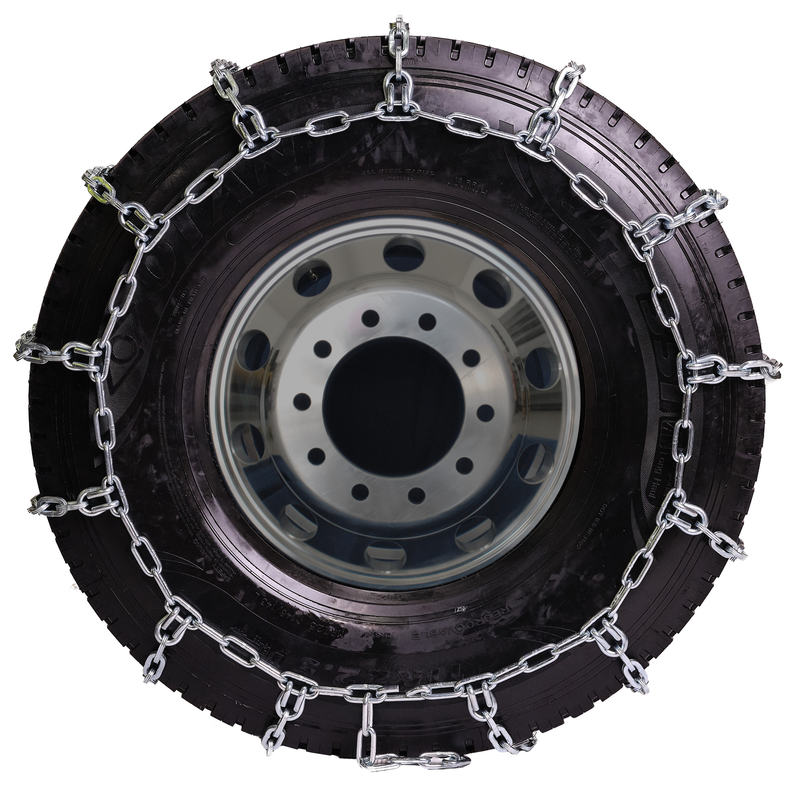 pewag 8.2mm, starWave, Ladder Pattern Tire Chains without Cams - Duals - for Heavy Truck - Pair - USA4437S 8.2MM