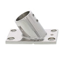 1" Tubing, 60 Degree Stainless Steel Rectangular Flat Base
