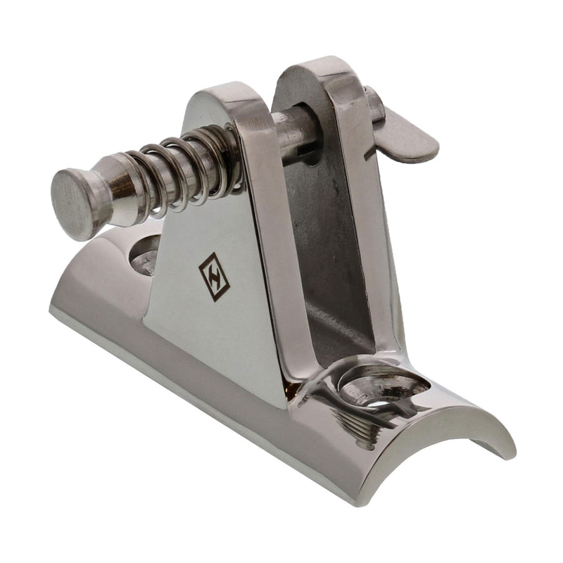 90 Degree Stainless Steel Deck Hinge Concave Base, Removable Pin