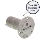 Stainless Steel Diesel Deck Filler material type graphic