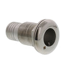 1" Stainless Steel Low Profile Thru Hull Fitting Hose Connection