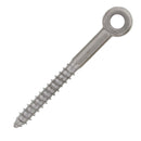 1/4" x 2.38" Stainless Steel Rod Lag Eye Bolt