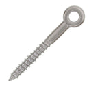 1/4" x 2" Stainless Steel Rod Lag Eye Bolt