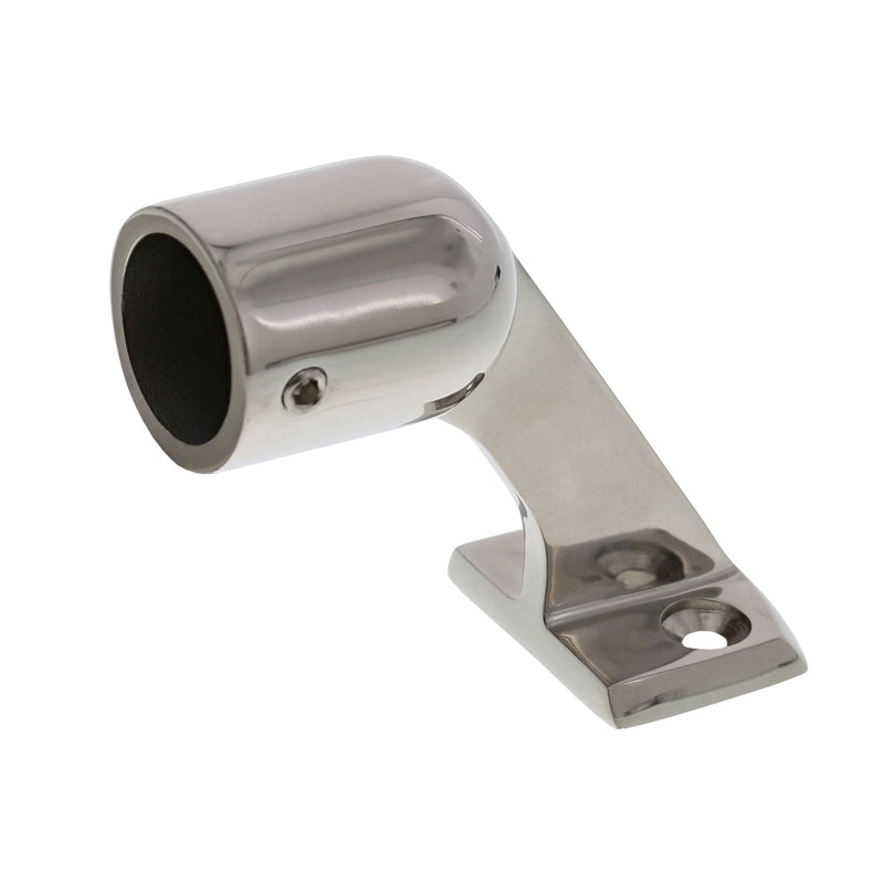 7/8" Tubing, 60 Degree Stainless Steel Stanchion End Rounded