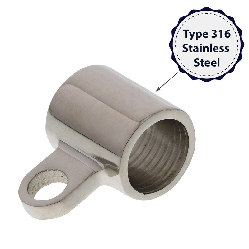 Stainless Steel Top Slide Eye 7 8 material graphic