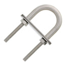 1/4" x 1.625" Stainless Steel U-Bolt, Oversized Head