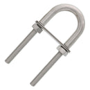 3/8" x 3" Stainless Steel U-Bolt, Oversized Head