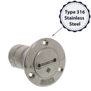 Stainless Steel Water Deck Filler material type graphic