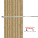 XL stainless steel threaded stud post install