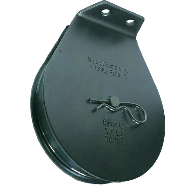 Zinc Plated Flat Mount Snatch Block 