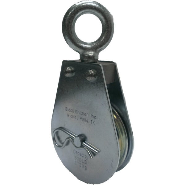 Zinc Plated Swivel Eye Snatch Block 