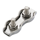 1/8" Stainless Steel Stamped Double Cable Clamp