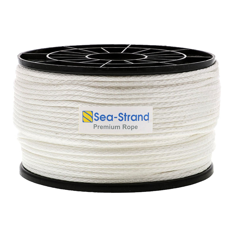 1/8 Inch White Dacron Polyester Rope - 500 Foot Spool