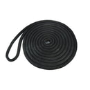 5/8" x 40' Double Braid Nylon Dock Line, Black