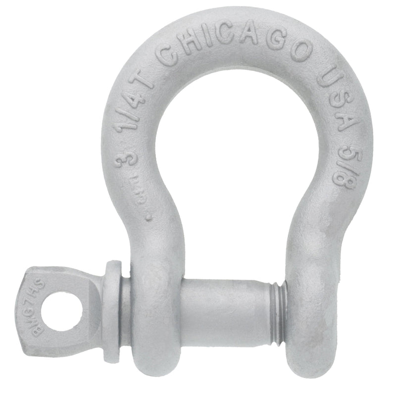 5/8" Chicago Hardware Hot Dip Galvanized Screw Pin Anchor Shackle