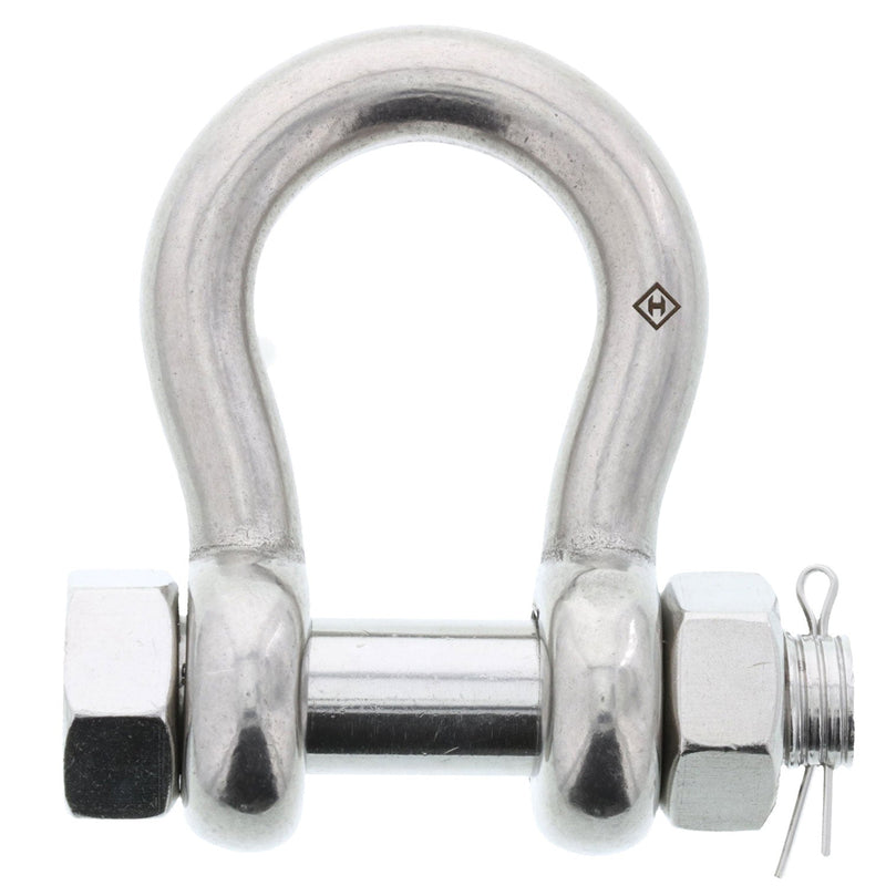 5/8 in., 2 ton, Type 316 Stainless Steel Bolt-Type Anchor Shackle