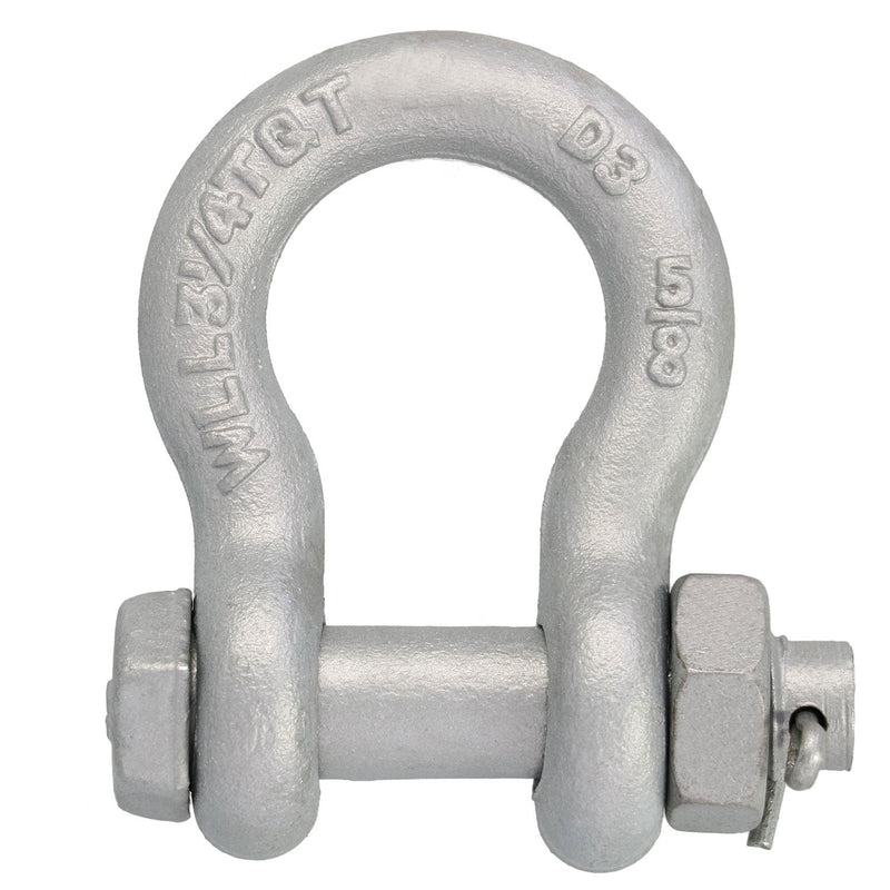 5/8 in., 3.25 ton, Galvanized Bolt-Type Anchor Shackle