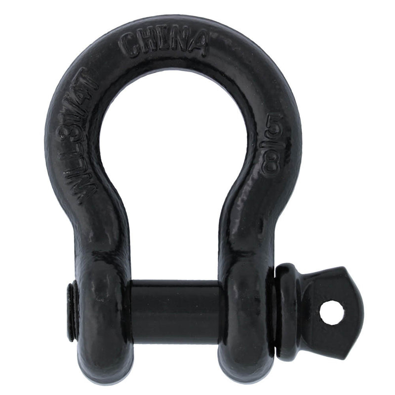 5/8 in., 3.25 ton, Black Powder Coated Galvanized Screw Pin Anchor Shackle