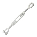Five Eighths Inch X 6 Inch Jaw Eye Turnbuckle Opened