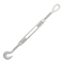 Five Eighths Inch X 9 Inch Hook Eye Turnbuckle Opened