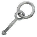5/8" x 4-1/2" Chicago Hardware Drop Forged Hot Dip Galvanized Regular Ring Eye Bolt