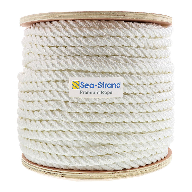 3/8 White Nylon Rope - 500' Roll