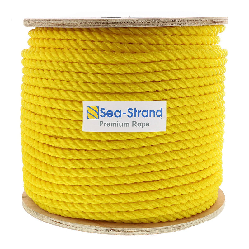 5/8" x 600' Reel, Yellow, 3-Strand Polypropylene Rope