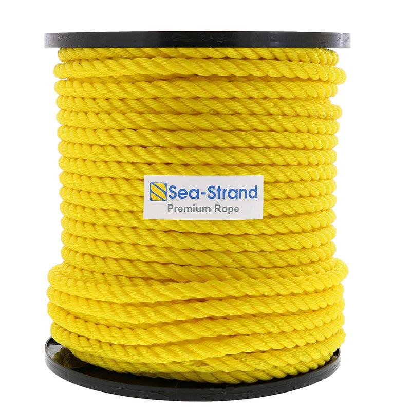 5/8 x 300' Reel, Yellow, 3-Strand Polypropylene Rope