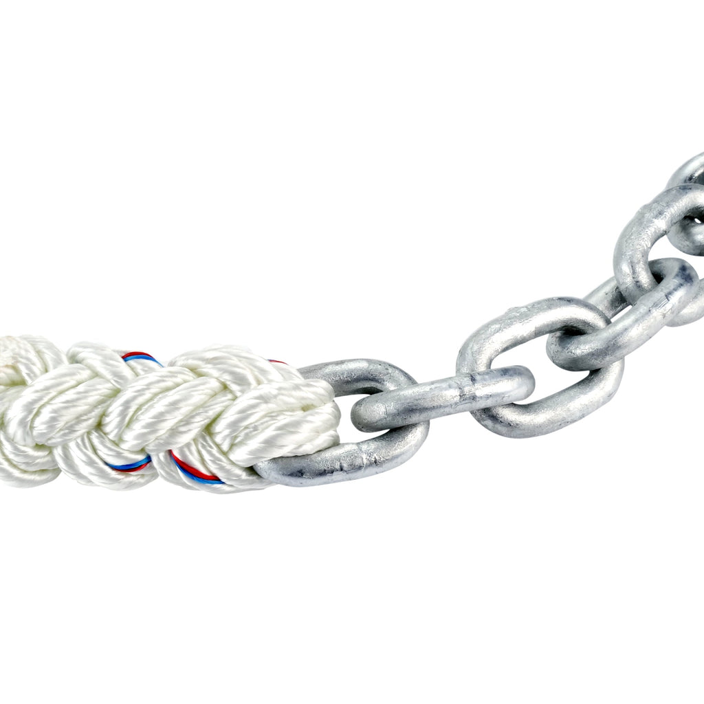Titan Anchor Rode - 50' of 1/4 G40 HT Chain and 150' of 1/2 8-Plait Rope