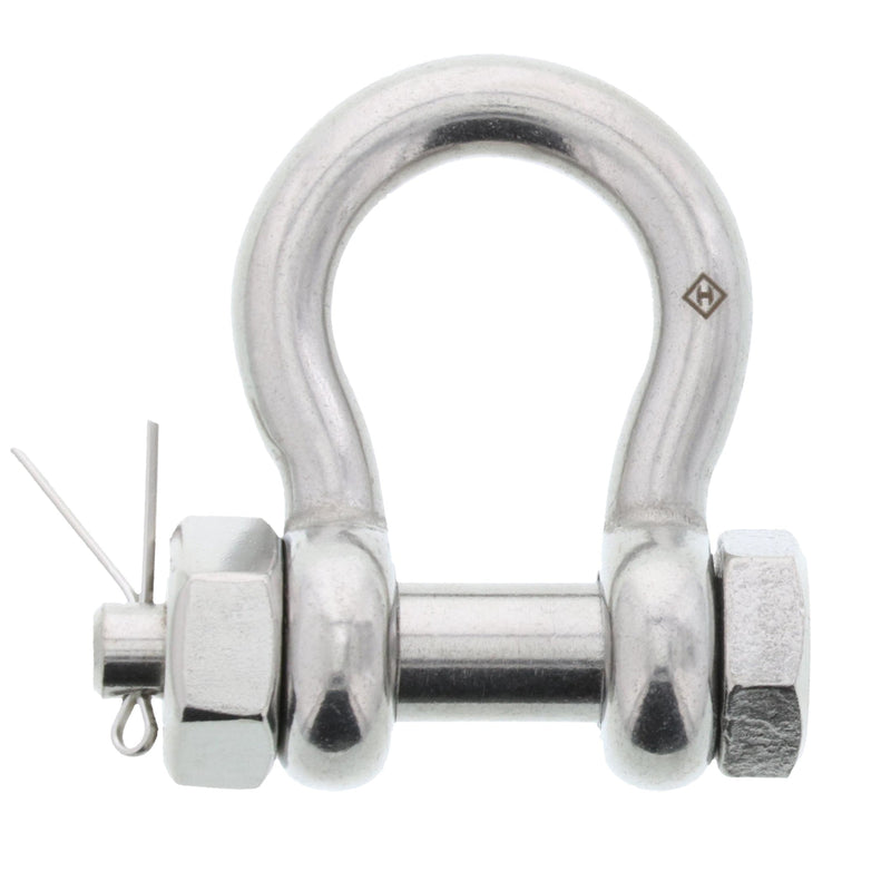 5/16 in., 1300 lb, Type 316 Stainless Steel Bolt-Type Anchor Shackle