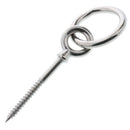 5/16" x 3-1/8" Stainless Steel Lag Eye Bolt with Ring