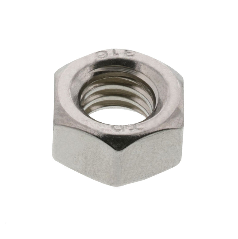 5/16" - 18 TPI,  Stainless Steel Right Hand UNC Hex Nuts