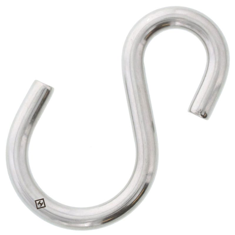 5/16" x  2-5/8" Stainless Steel Asymmetric S Hook