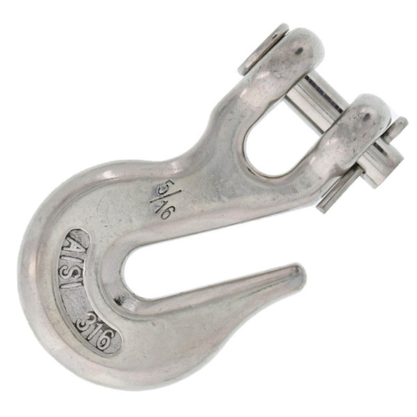 5/16" Type 316 Stainless Steel Clevis Grab Hook#Size_5/16"