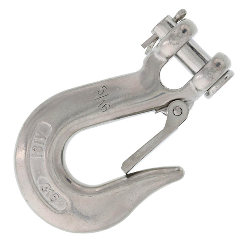5/16" Type 316 Stainless Steel Clevis Slip Hooks