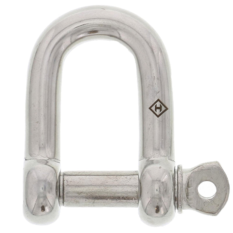 5/16" Stainless Steel Screw Pin D Shackle