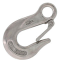 5/16" Type 316 Stainless Steel Slip Hooks with Eye