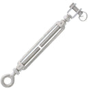 5/16" x 3-11/16" Stainless Steel Jaw x Eye Turnbuckle