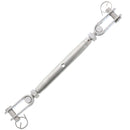 5/16" x 4-3/16" Stainless Steel Pipe Style Toggle Jaw x Jaw Turnbuckle