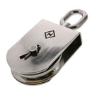 5/8" Rope x 4" Sheave Stainless Steel Swivel Eye Square Block