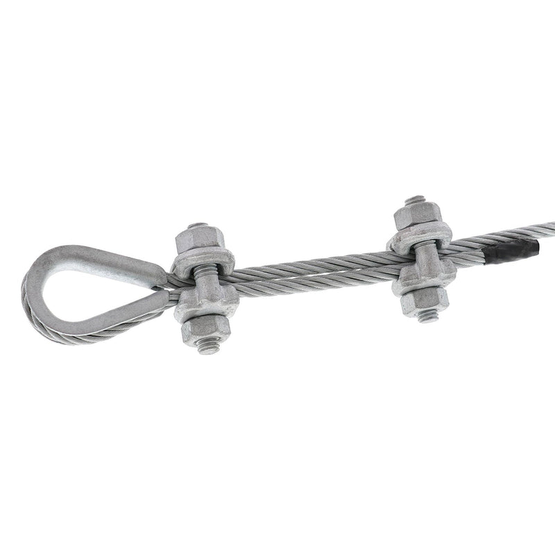 Galvanized Drop Forged Double Saddle Clip Wire Rope Assembly 