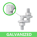 Galvanized Drop Forged Double Saddle Wire Rope Clips Coating 