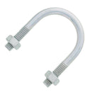 026 Chicago Hardware Zinc Plated Round Bend U-Bolt for 3" Pipe