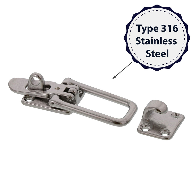 haas stainless bailing latch style 5389 material type graphic