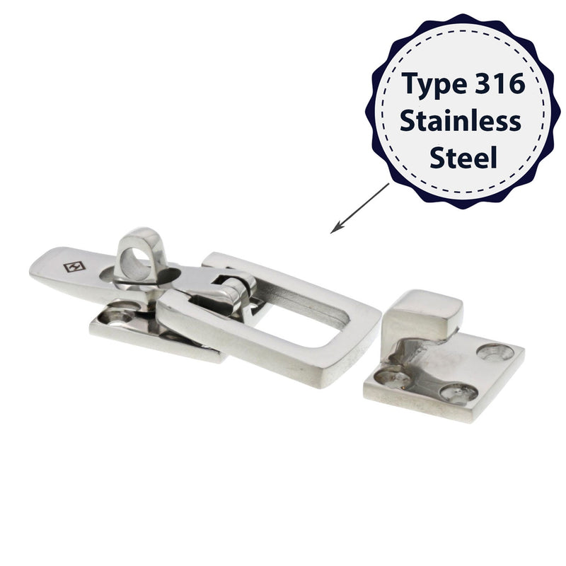 haas stainless steel bailing latch style 1242 material type graphic