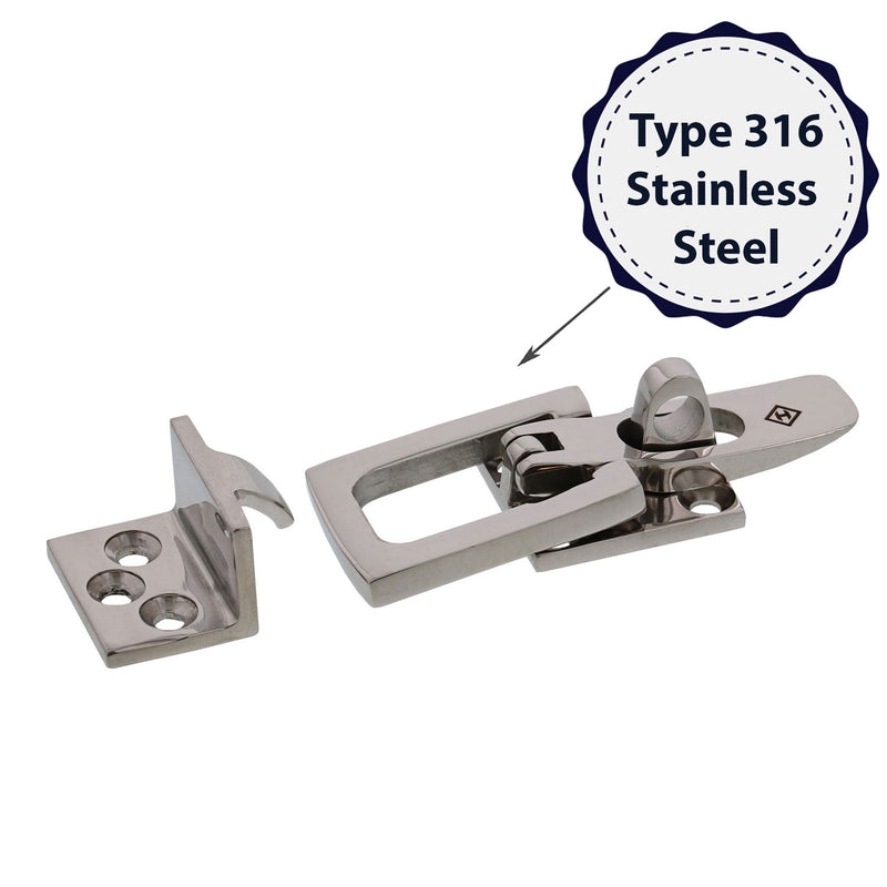haas stainless steel bailing latch style 1243 material type graphic
