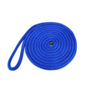 1/2" x 15' Double Braid Nylon Dock Line, Blue