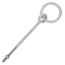 1/2" x 10" Chicago Hardware Drop Forged Hot Dip Galvanized Regular Ring Eye Bolt